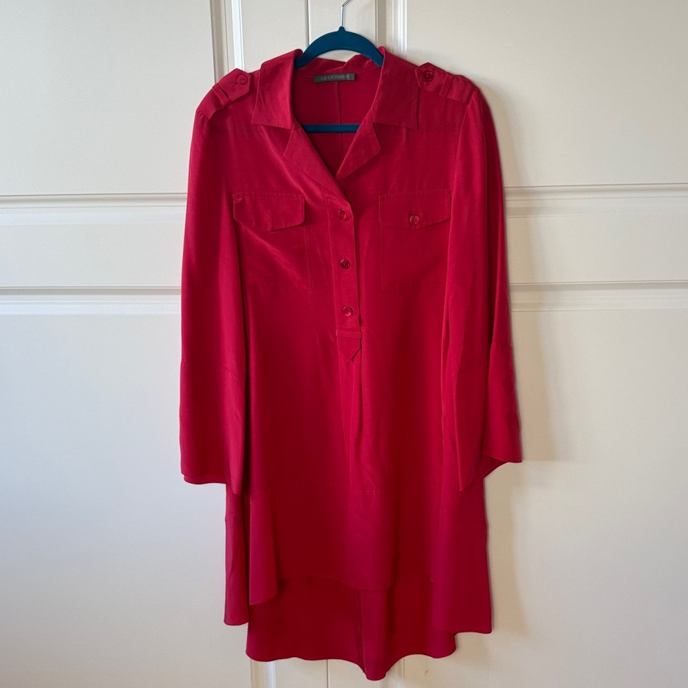 Alberta Ferretti Red Tunic Top/dress
